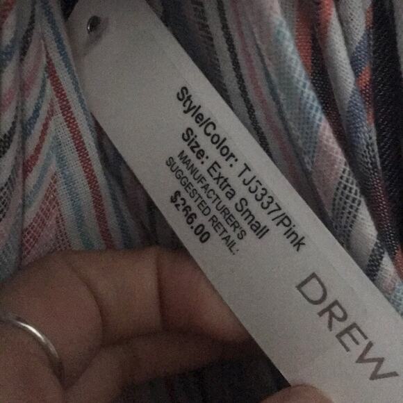 NWT Anthropologie | Drew pink striped jumpsuit - Picture 6 of 6